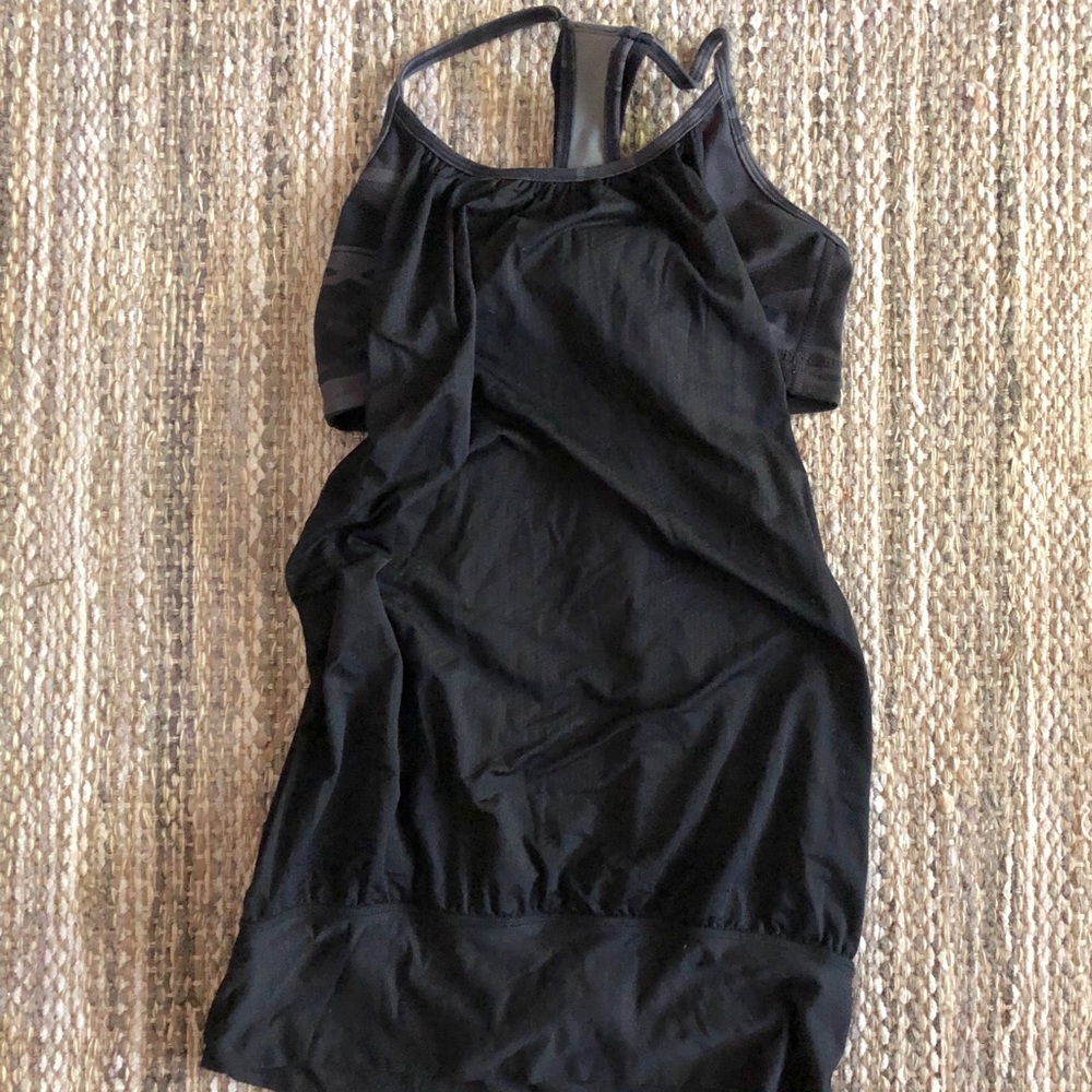 Lululemon built in bra black tank